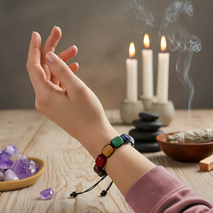 Pulsera "Siete Chakras" – con cordón