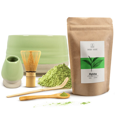 Juego para preparar té matcha