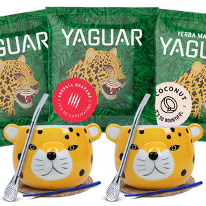 Yerba Mate Set calabaza + bombilla para dos