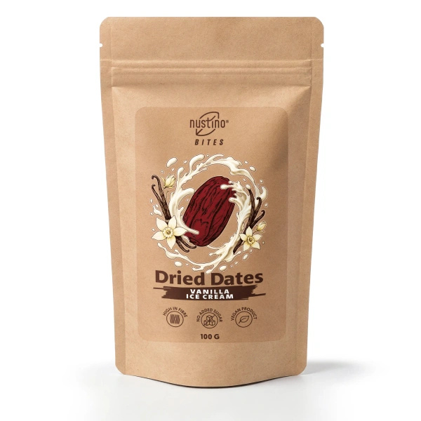 Nustino Bites – Dátiles Secos – Vanilla Ice Cream 100 g