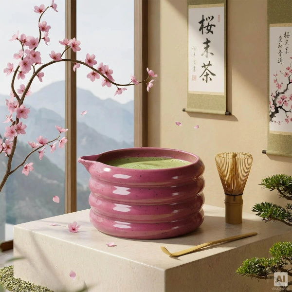 Set de regalo para Matcha Latte colorido: Matcha + Pink Matcha + accesorios