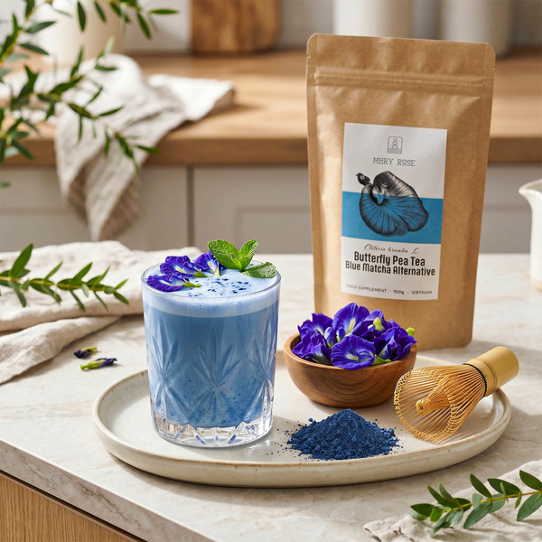 Mary Rose – Blue Matcha Alternative – Butterfly Pea Tea (en polvo) 100 g