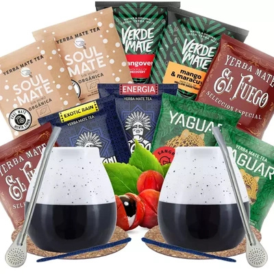Yerba Mate Set para Dos Fruity para empezar