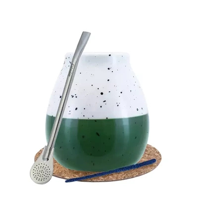 Yerba Mate juego grande calabaza bombilla