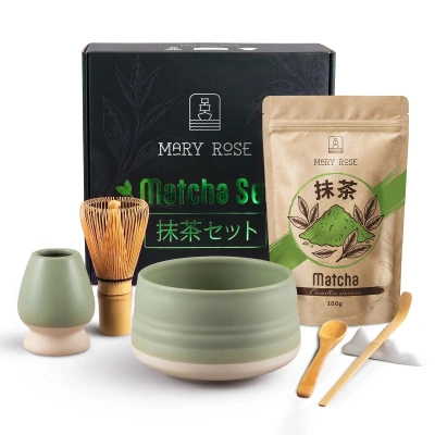 Set de regalo: matcha + matchawan + accesorios de bambú