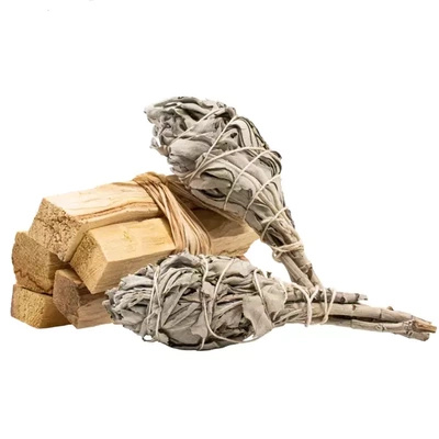 Salvia blanca 2 manojos + Palo santo 50g
