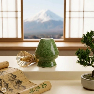 Set de regalo: matcha japonés premium + matchawan + accesorios de bambú