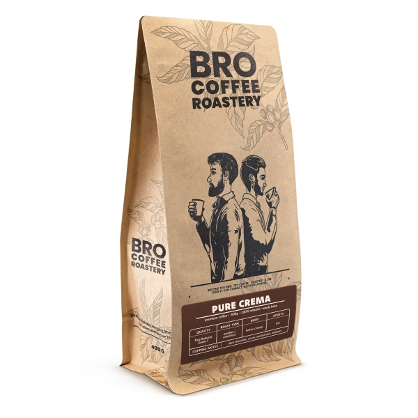 Bro Coffee Roastery – Café en grano Pure Crema 400 g