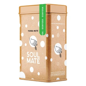 Yerbera – Lata metálica + Soul Mate Orgánica Guayusa 0,5 kg