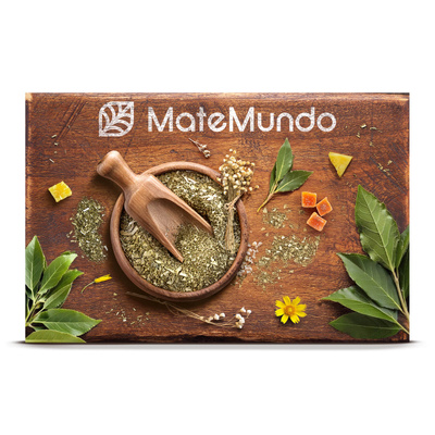 Imán para nevera con el logo de MateMundo