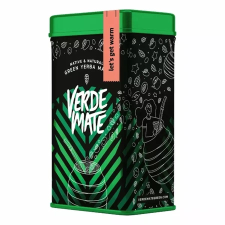 Yerbera – Lata metálica + Verde Mate Green Let's Get Warm 0,5 kg
