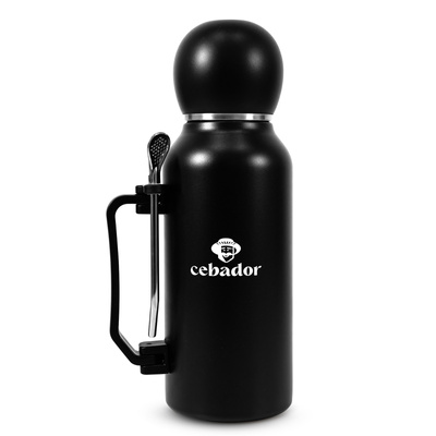 YerbaGo – Termo con calabaza y bombilla 1,3 L – negro