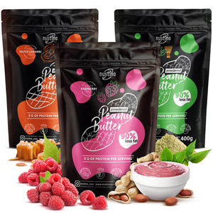 Set de mantequilla de cacahuete en polvo Nustino: Raspberry + Salted Caramel + Matcha 3x400g