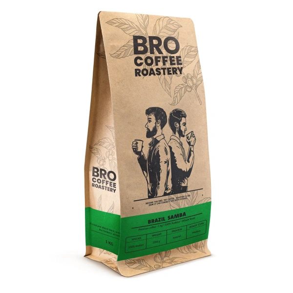 Bro Coffee Roastery – Café arábica en grano Brazil Samba Premium 1 kg