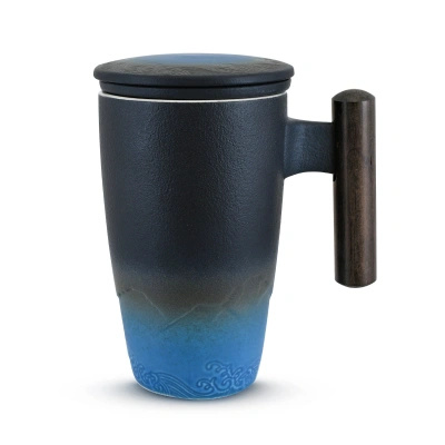 Taza de cerámica con tapa e infusor Mystea 300 ml