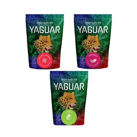 Yerba Mate Yaguar SET varios sabores 3 x 500 g