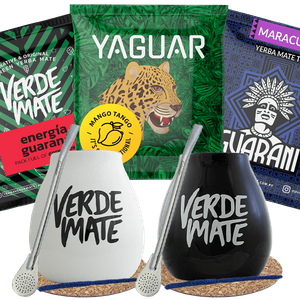 Set de bombilla de Yerba Mate Verde Matero para dos personas