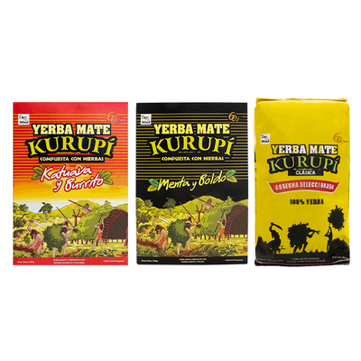 Set de yerba mate Kurupi 3x500g