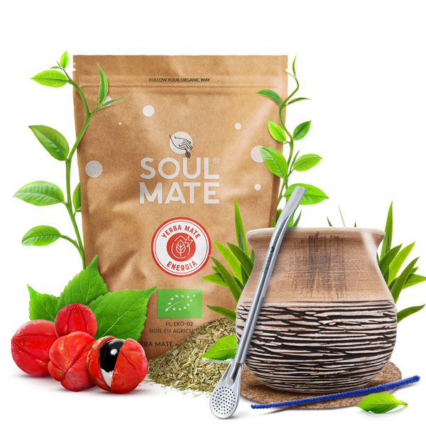 Juego Yerba Soul Mate Organica energia 0,5kg