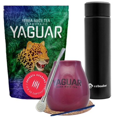 Yerba Mate Yaguar Energia Guarana Termo Set