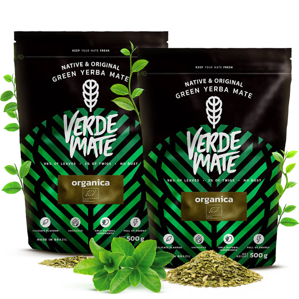 Set de Yerba Mate: Verde Mate Organica 2x500g