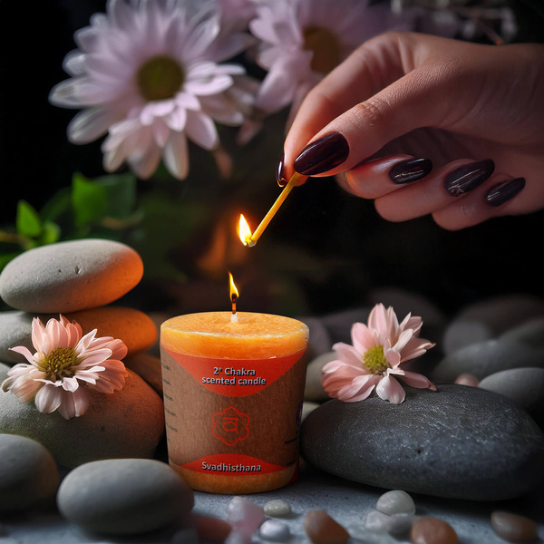 Vela perfumada - Chakra Sacro