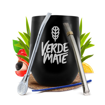 Set de Yerba Mate: Taza Térmica TermoLid + 2x Bombilla