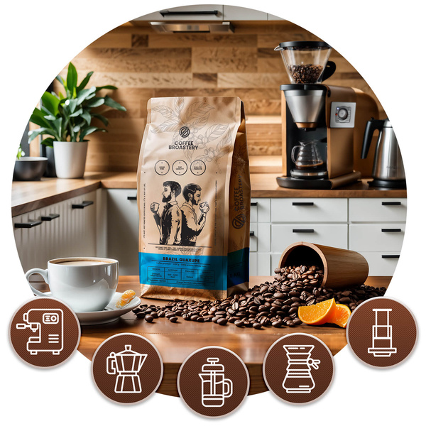 Bro Coffee Roastery - Café arábica en grano Brazil Guaxupe Premium 1 kg