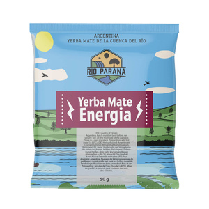 Juego de Yerba Mate Rio Parana 2x50g Calabaza + Bombilla