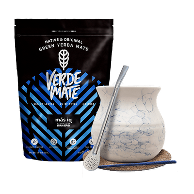 Juego Yerba Verde Mate Mas IQ 500g 0,5kg