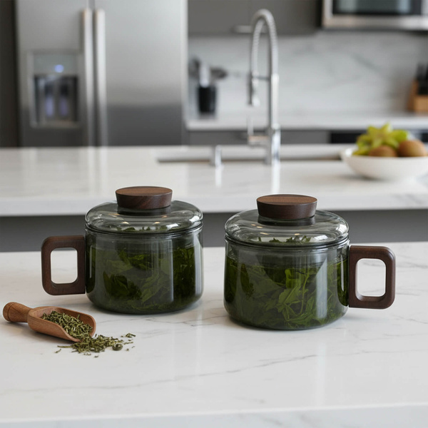 Taza de vidrio con infusor Cebador Vidrio 200 ml