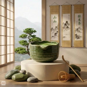 Set de regalo: matcha japonés premium + matchawan + accesorios de bambú