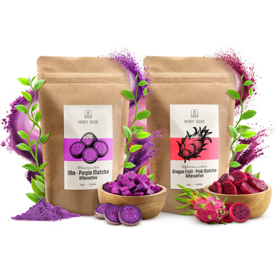 Set de matcha coloridos: Pink Matcha + Purple Matcha