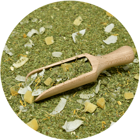 Yerbera – Lata metálica + Verde Mate Green Piña Colada 0,5 kg