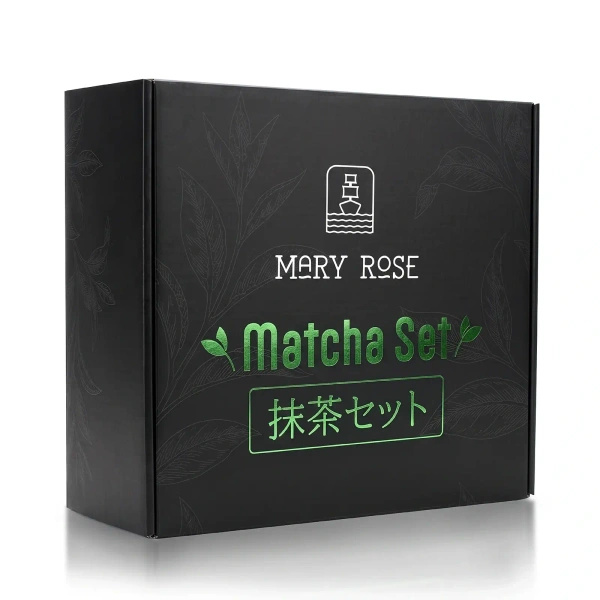 Set de regalo para Matcha Latte colorido: Matcha + White Matcha + accesorios