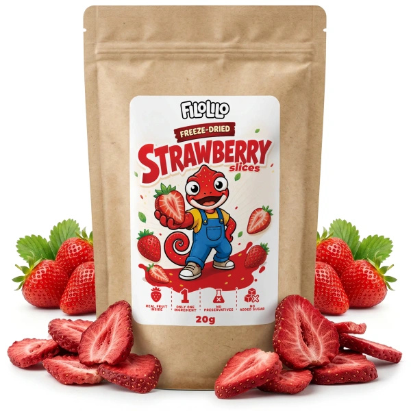 FiloLilo – Fresas liofilizadas (en rodajas) 20 g