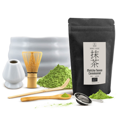 Set ceremonial para preparar té matcha: matcha BIO japonesa 30g + accesorios