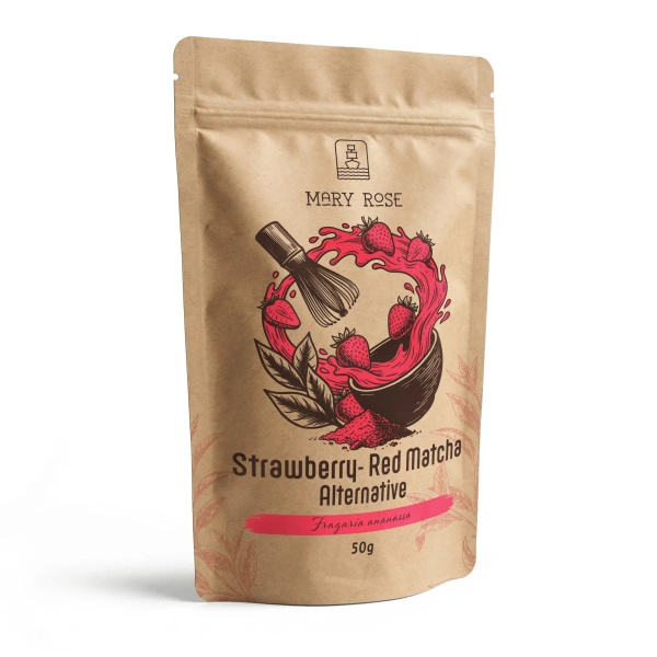 Mary Rose – Red Matcha Alternative – Fresa (en polvo) 50 g