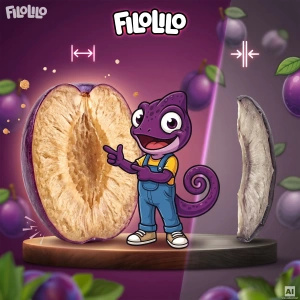 FiloLilo – Ciruelas liofilizadas (mitades) 100 g