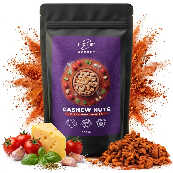 Nustino Crunch – Anacardos tostados – Pizza Margherita 100 g