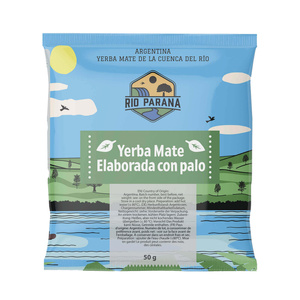 Yerba Mate Rio Parana Set PARA DOS Calabaza Bombilla
