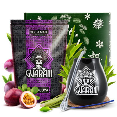 Set de regalo de Yerba Mate Guarani Maracuya 0,5kg