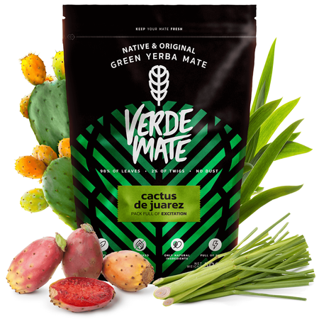 Yerba Mate Set para pareja y principiantes Verde Mate Herbal Energy 500g + Verde Mate Cactus de juarez 500g