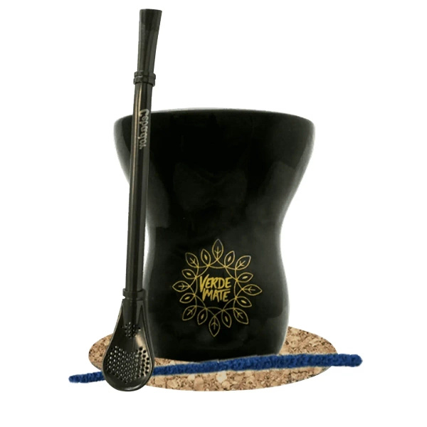 Set de Accesorios de Yerba Mate: Calabaza + Bombilla