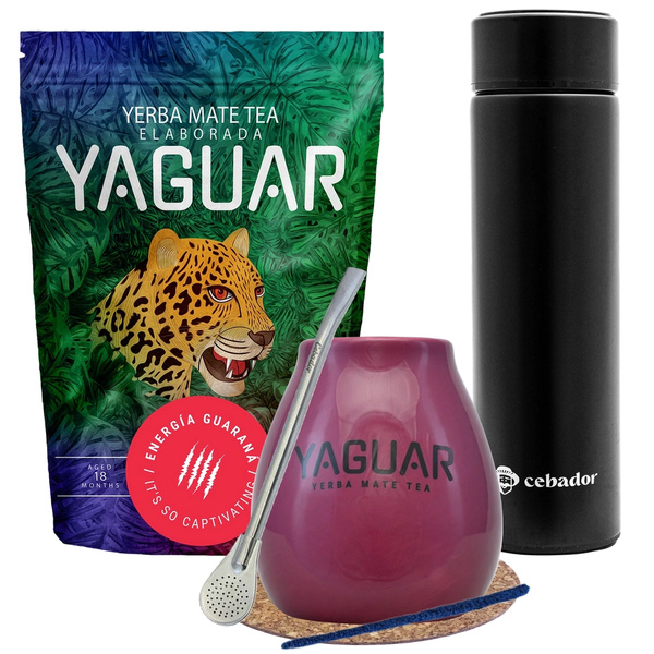 Yerba Mate Yaguar Energia Guarana Termo Set