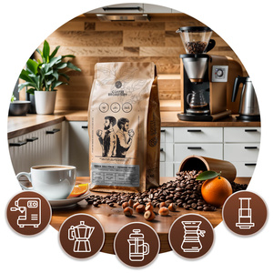 Bro Coffee Roastery - Café arábica en grano Amico dall'Italia Espresso Roast 400 g