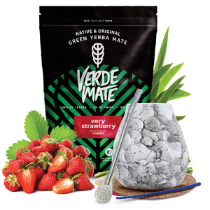 Set de Yerba Mate Verde Mate 500g 0,5kg Calabaza + Bombilla