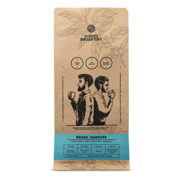 Bro Coffee Roastery - Café arábica en grano Brazil Guaxupe Premium 1 kg