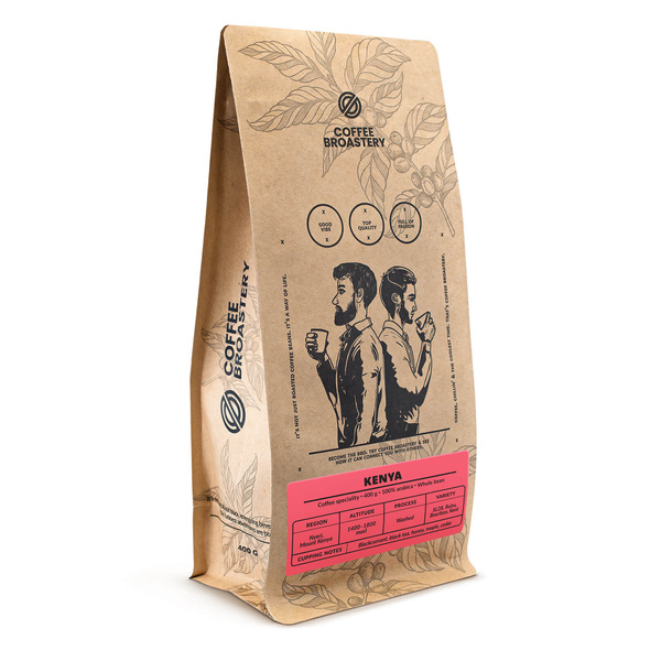 Bro Coffee Roastery - Café arábica en grano Kenya Nyeri Speciality 400 g