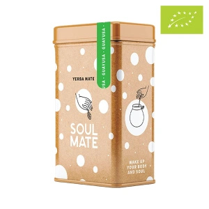 Yerbera – Lata metálica + Soul Mate Orgánica Guayusa 0,5 kg